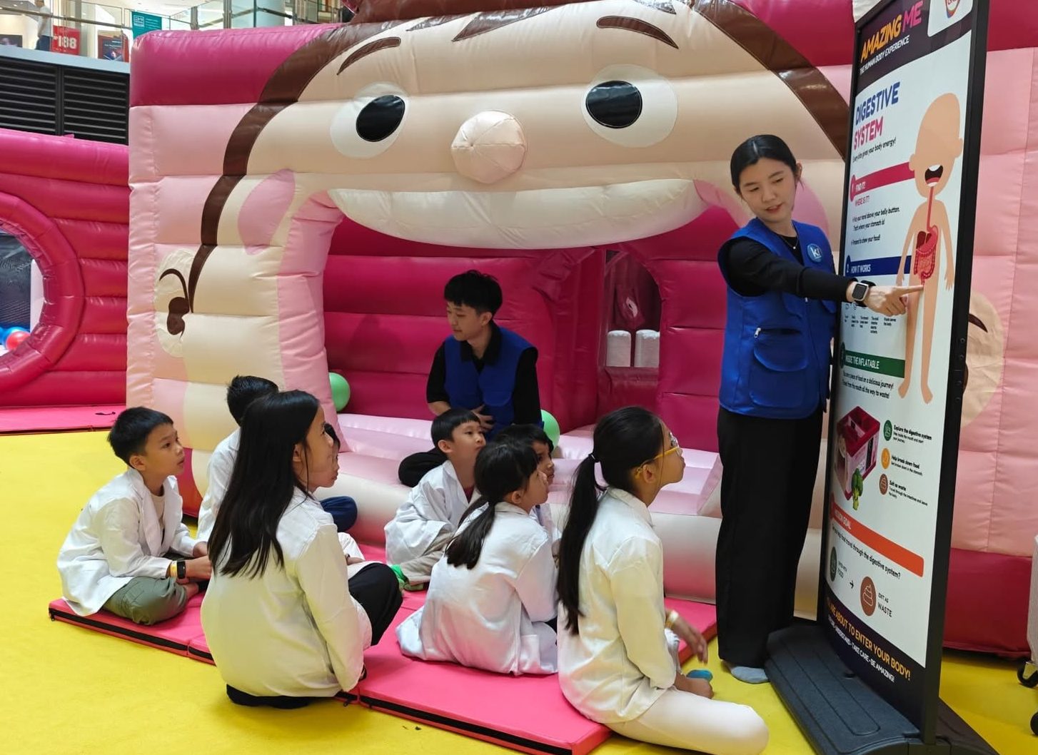 Children learning together during The Digestive Quest